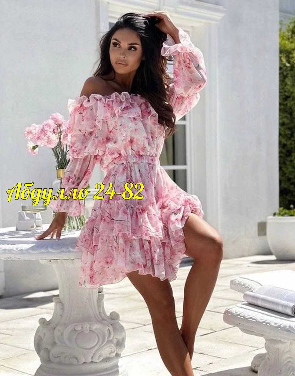 женское платье летнее,розовое летнее платье,платья платье летнее,летнее платье,женское шифоновое платье с открытыми плечами