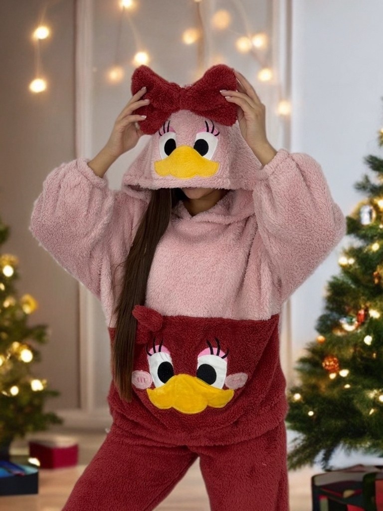 теплая пижама,пижамы для женщин,теплая пижама женская,махровая пижама,комплект пижама