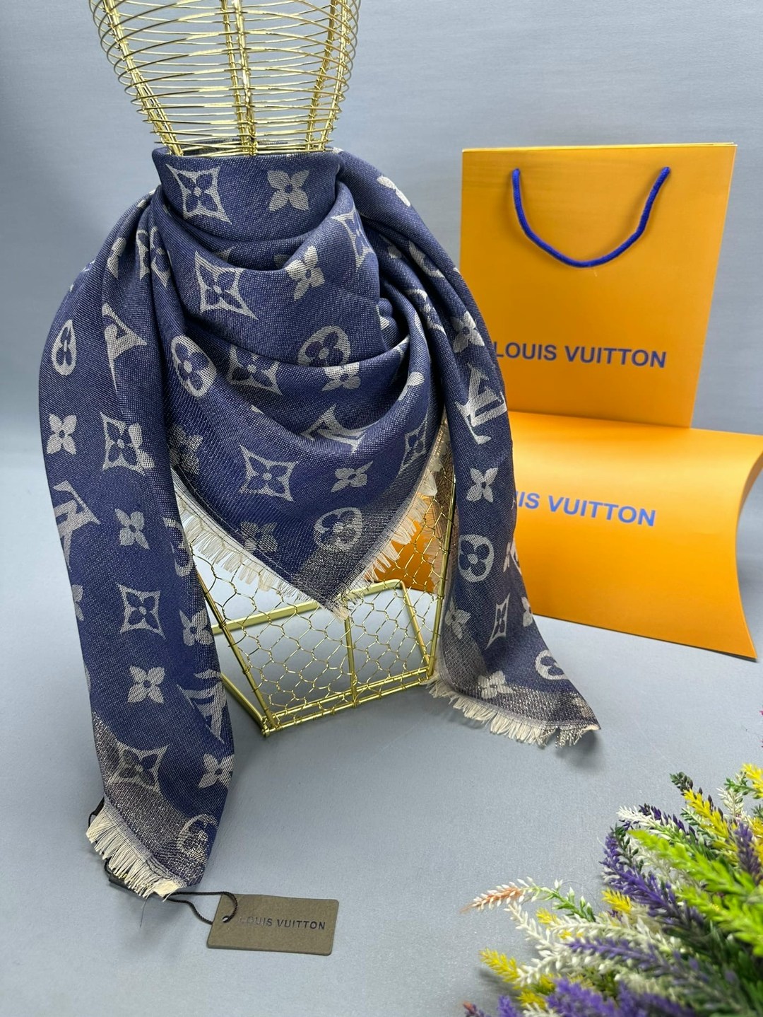 палантин платок,платок луи виттон,женские платки,платок луи витон,палантин шарф louis vuitton двосторонній