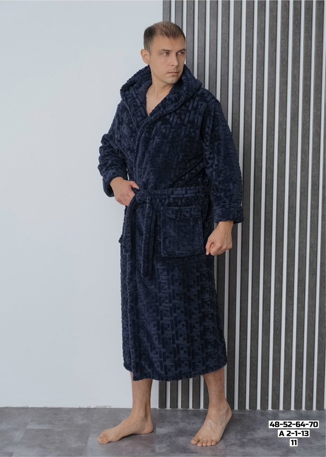 мужской халат,мужской махровый халат,халат мужской велюровый,мужской махровый халат с капюшоном nusa 1395,халат мужской махровый с капюшоном