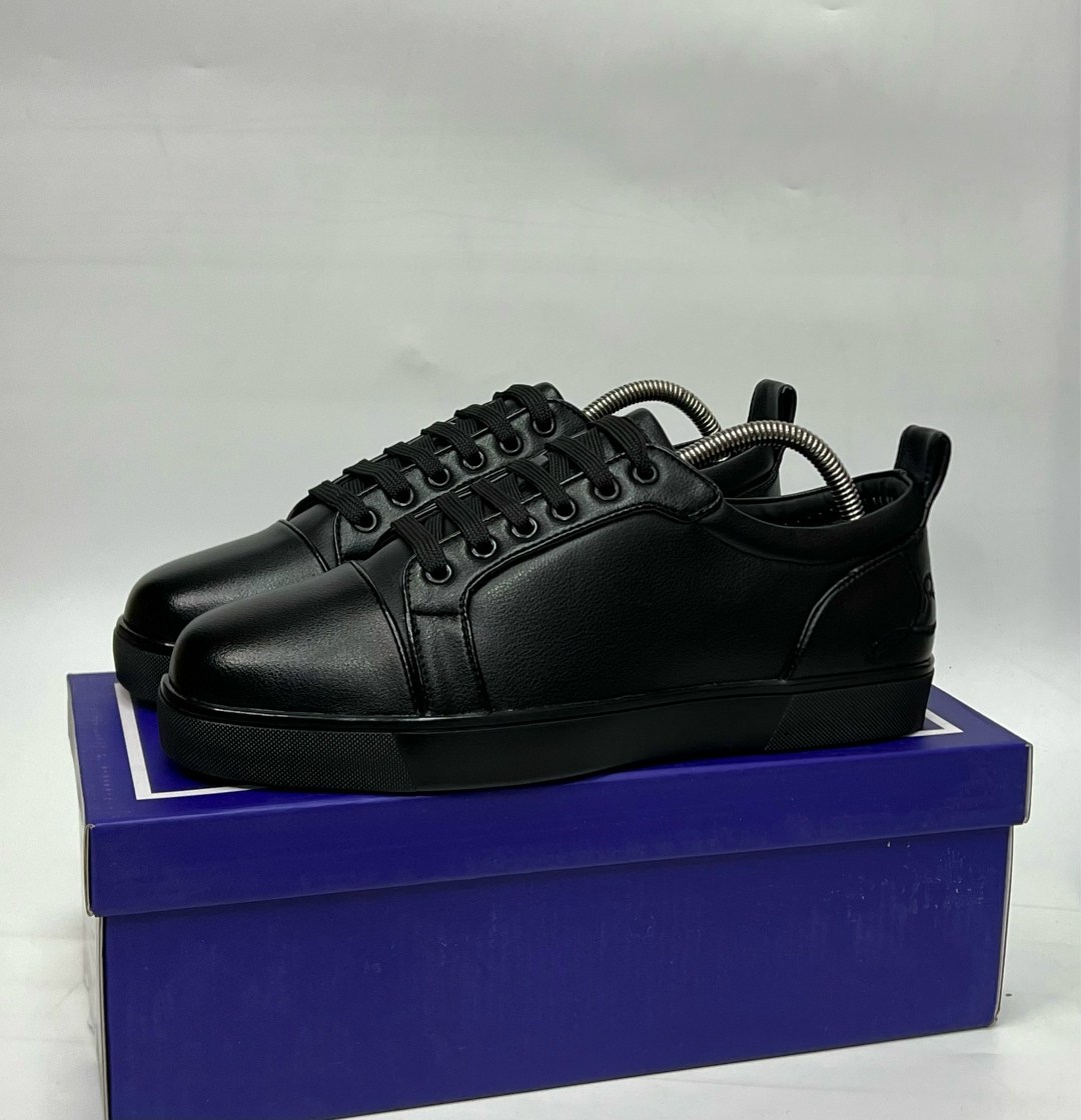 christian louboutin мужские кеды,louboutin мужские кеды,кожаные кеды мужские,черные мужские кожаные кроссовки louis junior christian louboutin,лабутены мужские кеды