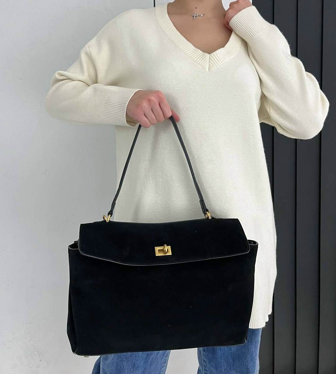 замшевая сумка,сумка balenciaga rodeo замш,женская замшевая сумка balenciaga черная 35х23,сумка женская натуральная замша,сумка замшевая balenciaga ibragim style цвет черный