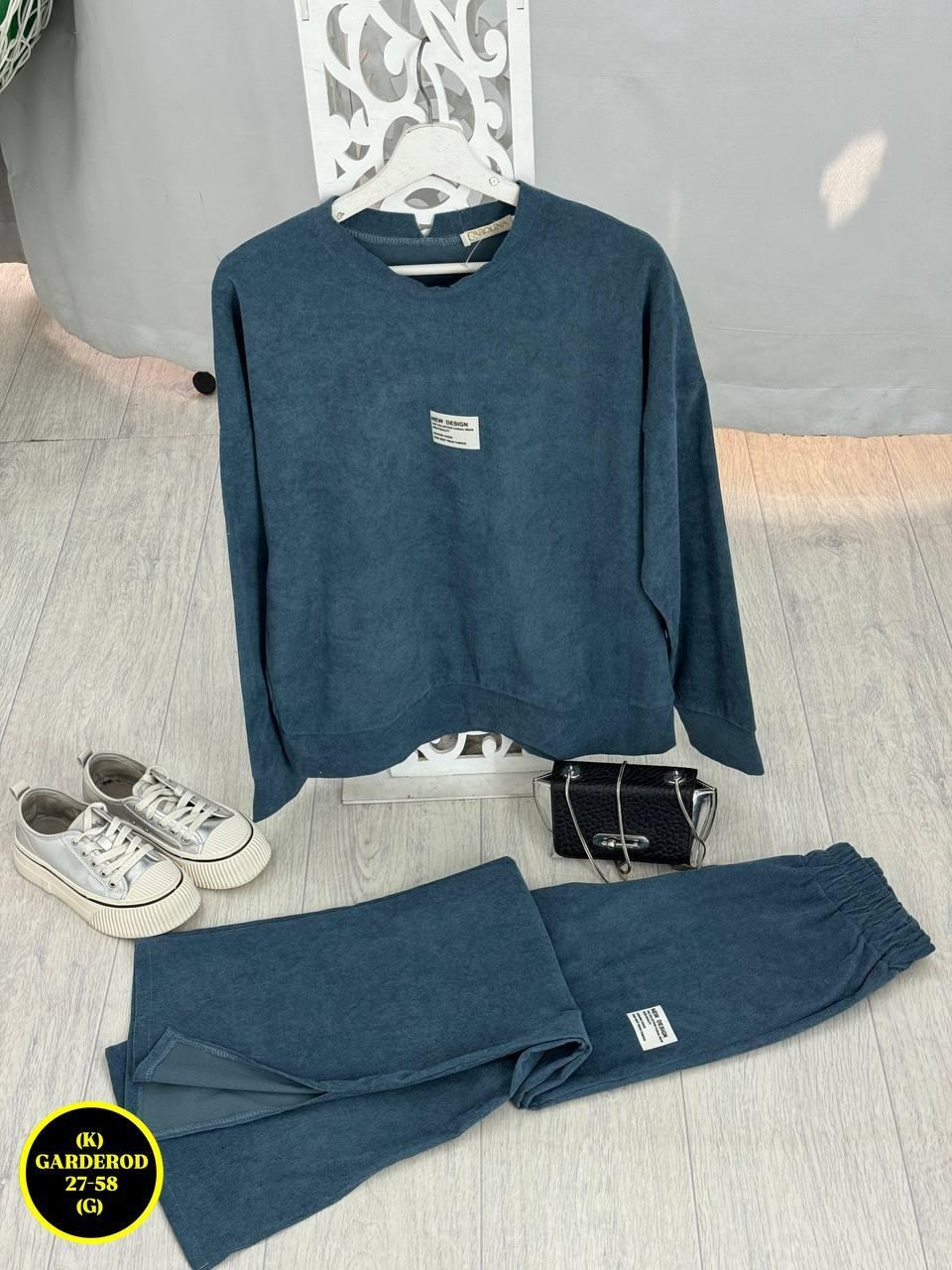 костюм женский elenatex к-228 черный 54 ru,костюм женский,костюм женский черный,костюм трикотажный,костюм с брюками