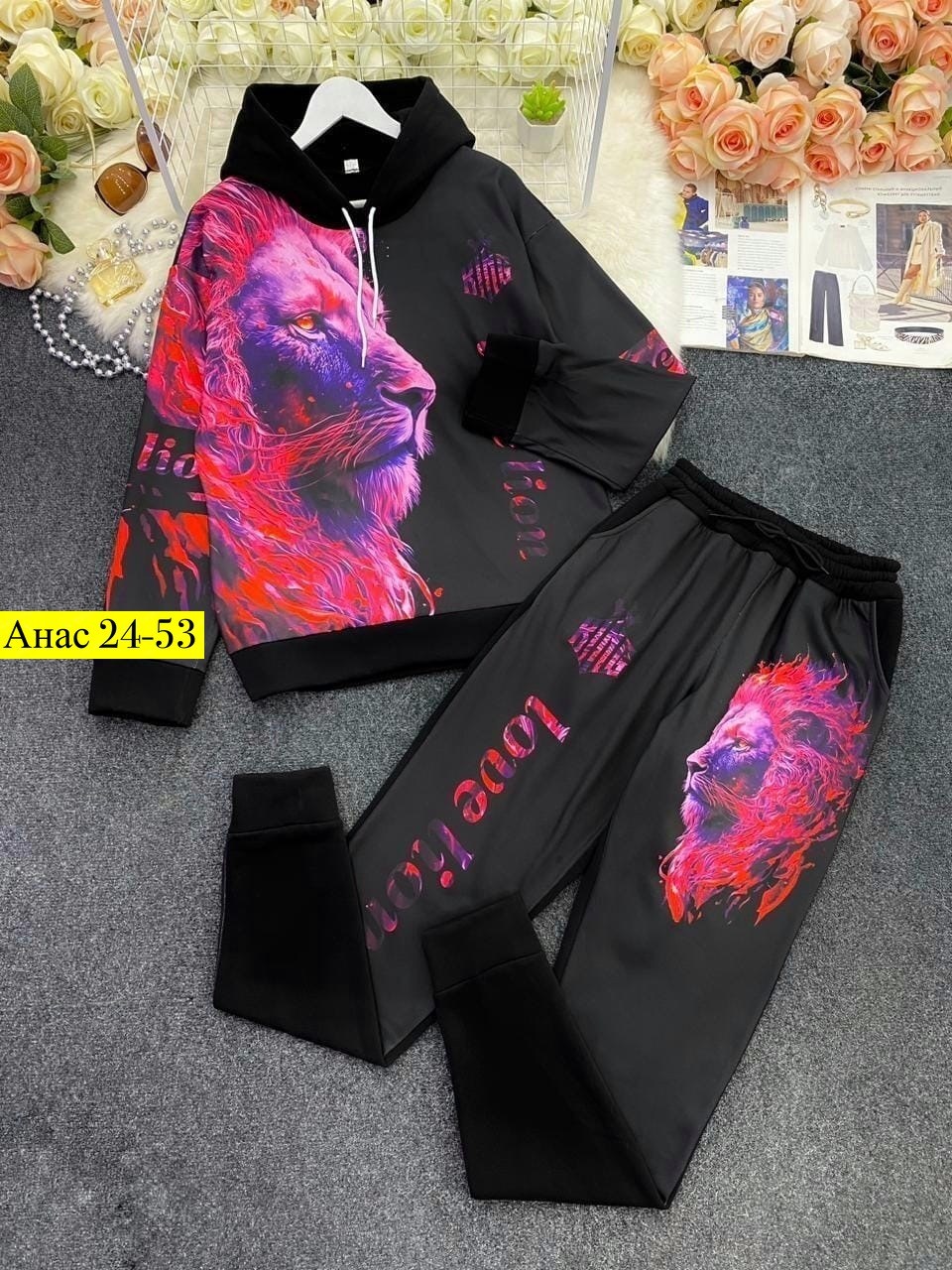 мужские спортивные костюмы,спортивные костюмы,спортивный костюм с принтом мужской лев,спортивный костюм с тигром