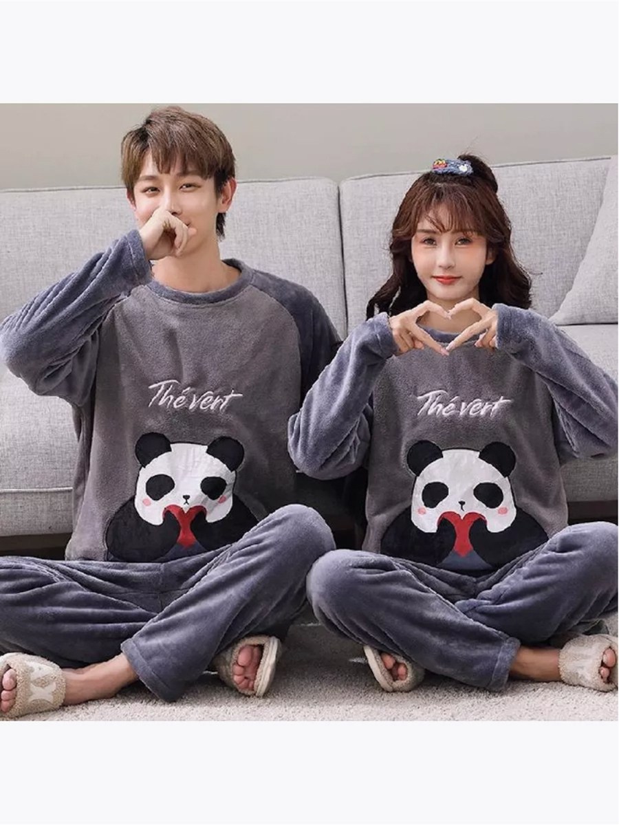 пижама для пары,теплая пижама,пижама со штанами теплая плюшевая,женская пижама,комплект пижама