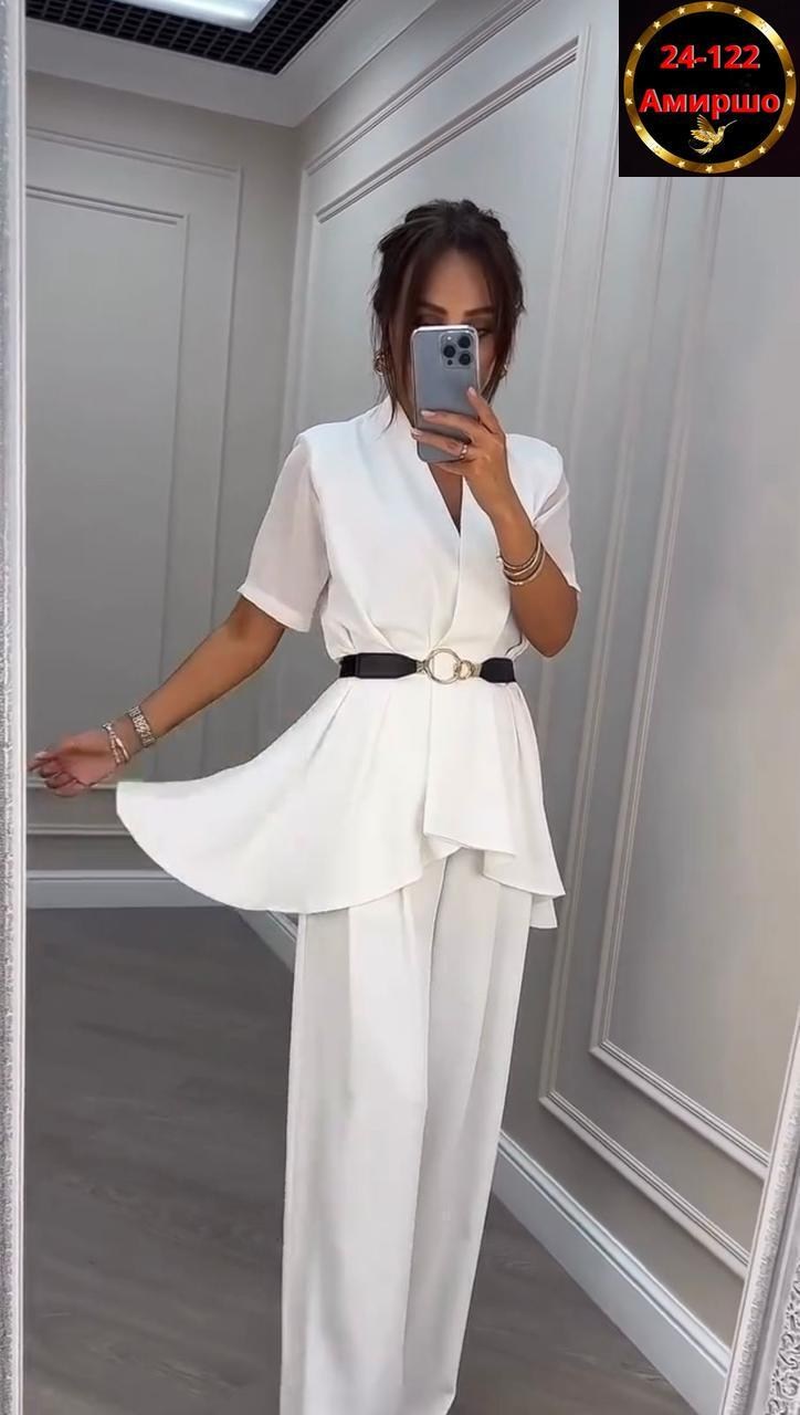 костюм брючный белый,костюм женский брючный,костюм женский,костюм брючный,костюм двойка