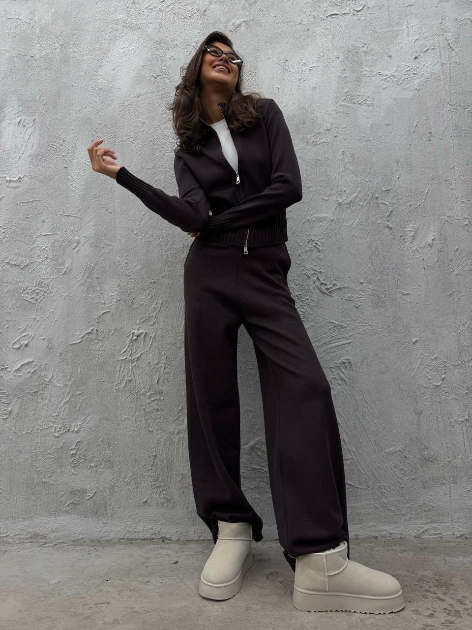 костюм брючный трикотажный,костюм кофта брюки,костюм двойка кашемир,костюм вязаный с брюками stilniy shop,костюм женский кашемировый