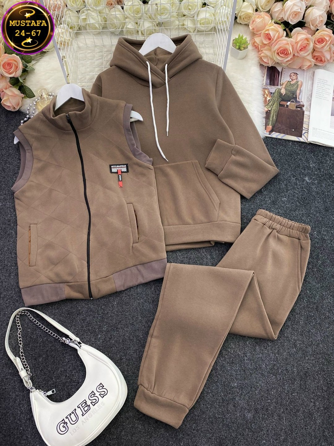 костюм тройка женский спортивный на флисе,теплый костюм тройка с жилеткой женский,спортивный утепленный костюм,костюм женский на флисе,утепленный костюм