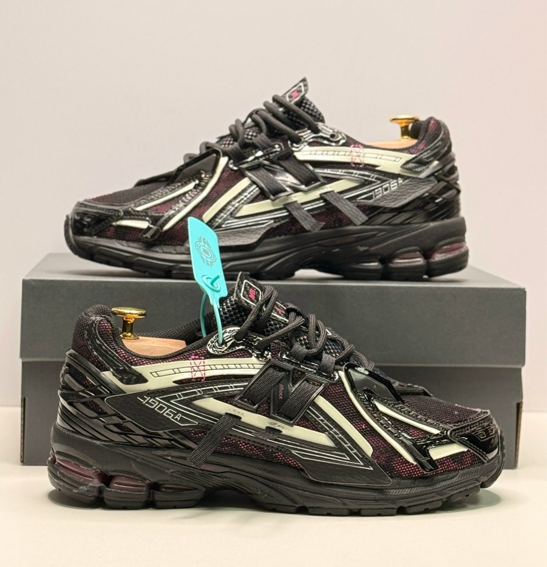 ,кроссовки new balance 1906a 'black dragon berry',кроссовки new balance 1906a,кроссовки,кроссовки new balance 1906a на шнуровке черный