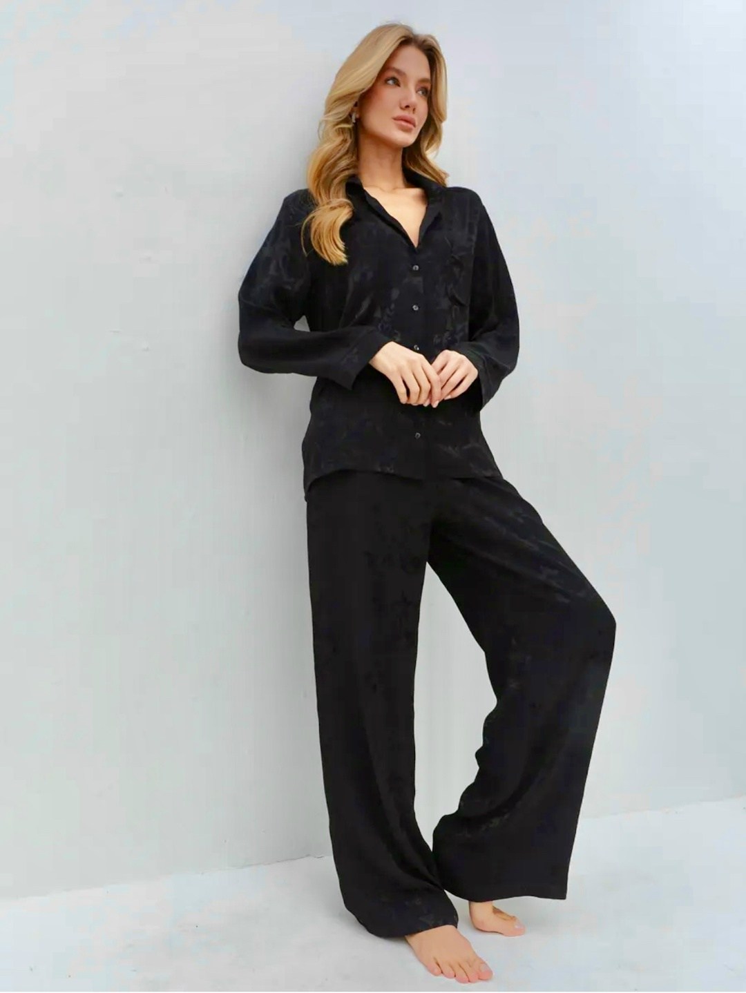 пижама шелковая со штанами и рубашкой комплект,шелковая пижама женская с брюками,пижама женская,женская пижама с брюками,пижама шелковая со штанами и рубашкой