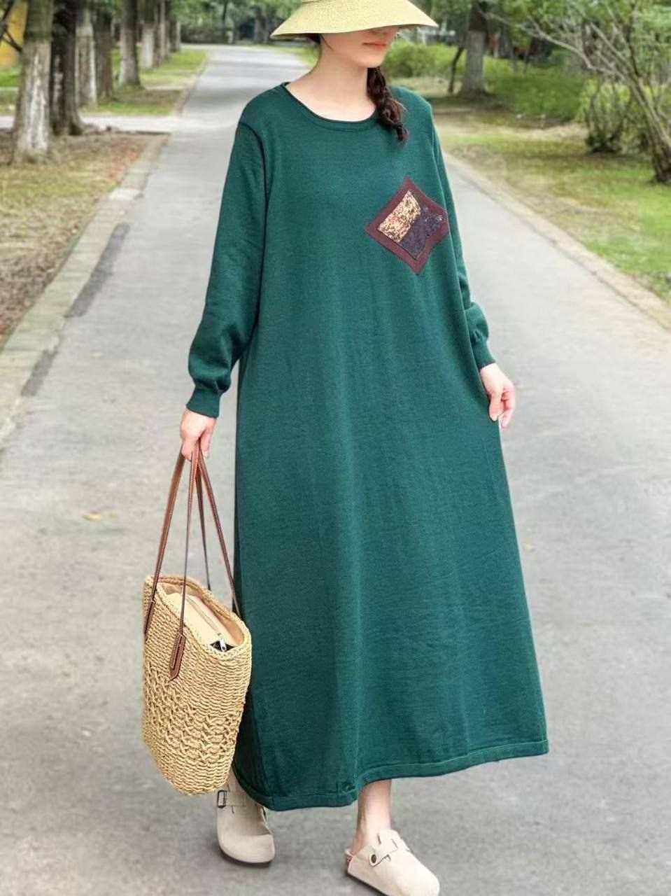 трикотажное платье,длинное платье,льняное платье,платье свободное,бохо платье