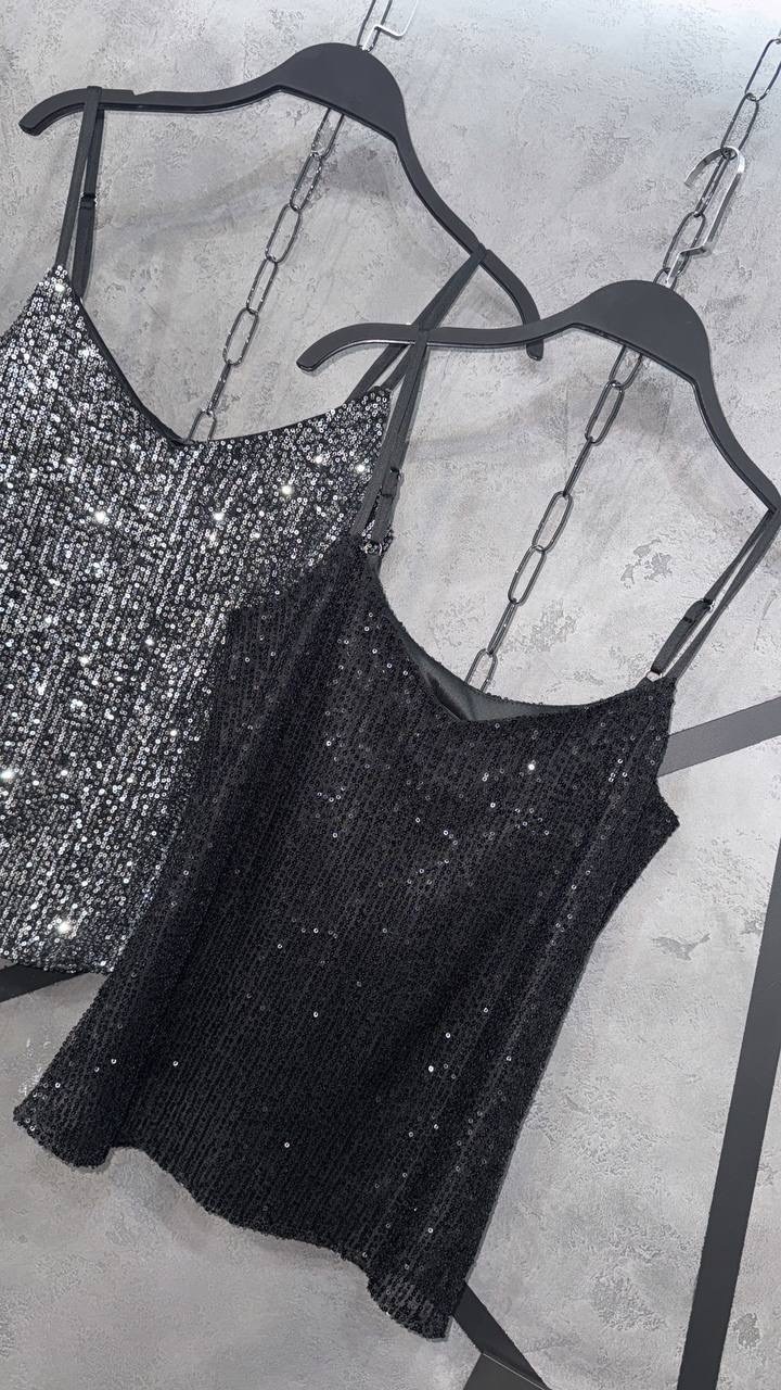топ с пайетками,блестящий топ,топ с блестками,топ для женщин,топ с пайетками на бретелях