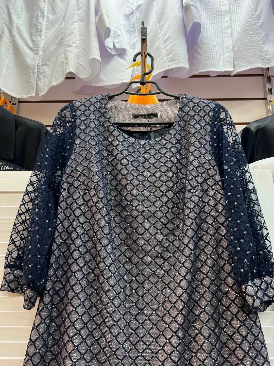 платье женская,платье,нарядное платье,туника женская,платье трапеция больших размеров сетчатое andreano