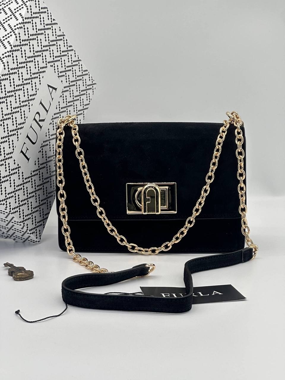 сумка furla,сумка через плечо 1927 furla черный,сумка через плечо furla,женская сумка furla,сумка фурла с клапаном