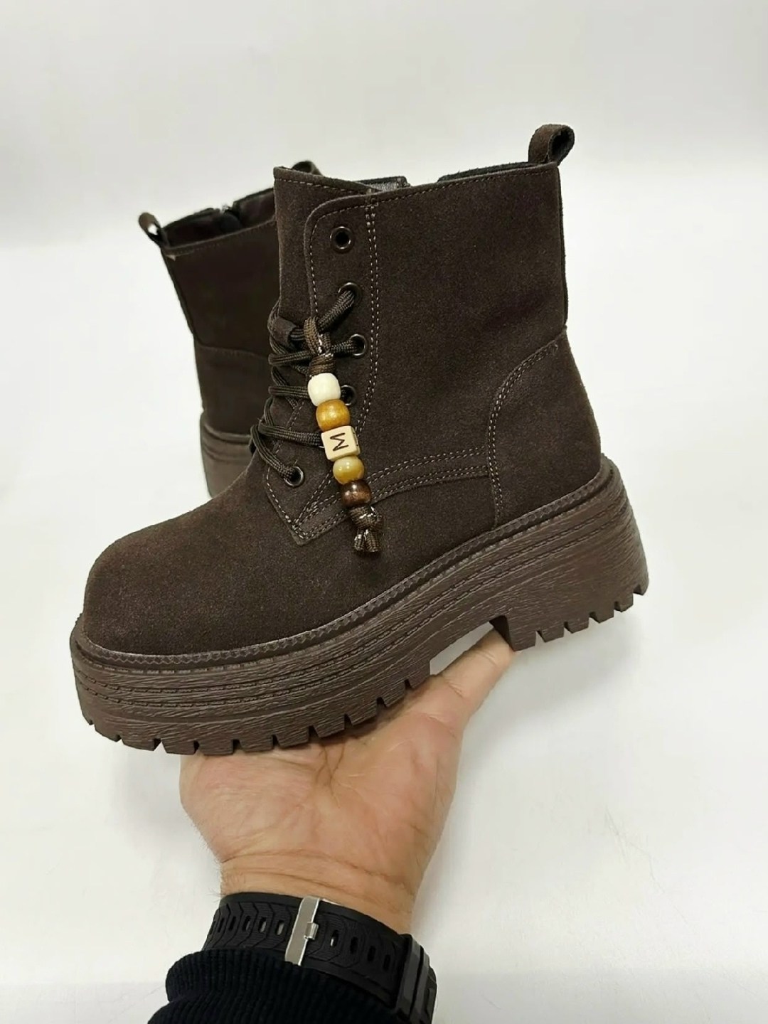 ,ботинки зимние balenciaga с крестом "chocolate",женские ботинки,женские зимние ботинки, женская