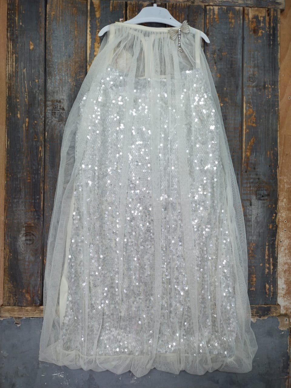 прозрачная ткань с блестками,платье для девочки,блестящая свадебная накидка из тюля с капюшоном,платье для девочки серое,сказочная накидка