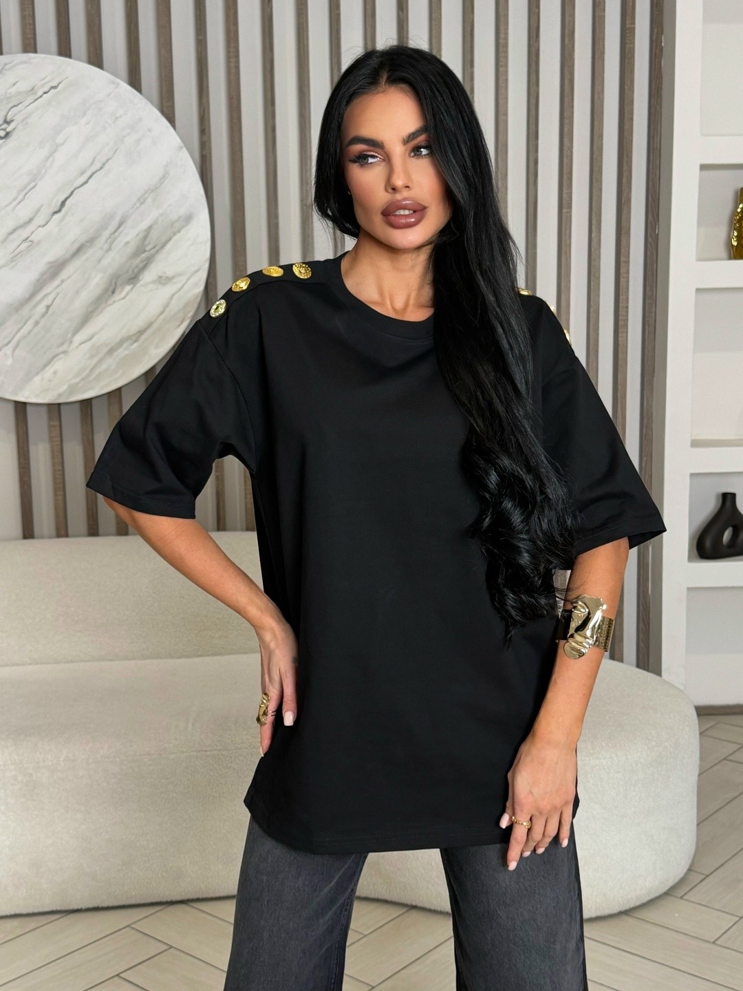 черная футболка женская,футболка женская,футболка оверсайз с,оверсайз футболка женская,футболки и топы