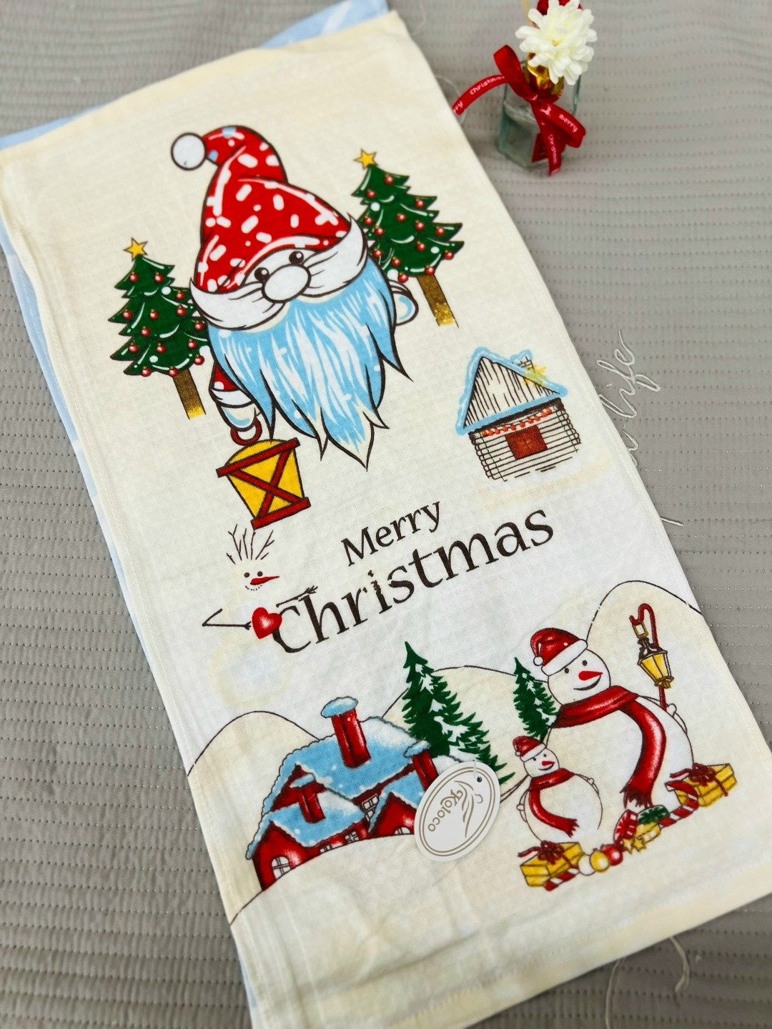 полотенца кухонные новогодние,полотенца с новогодней тематикой,новогодние полотенца для кухни,новогодние полотенца,полотенца новогодняя сказка
