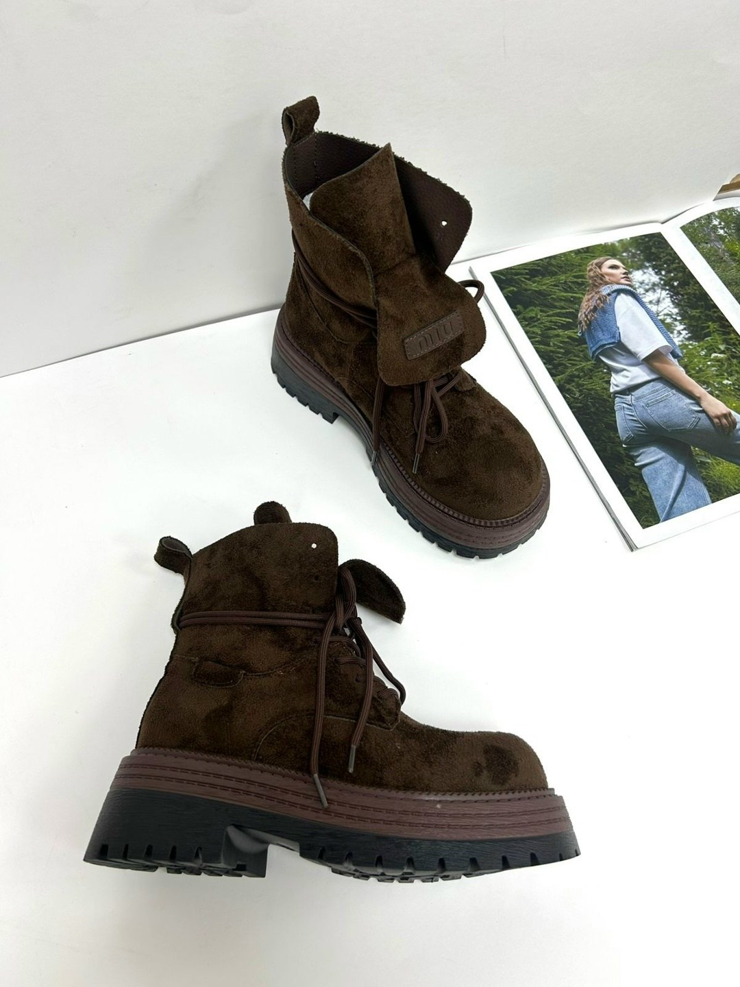 ,женские ботинки,ботинки замшевые miu miu, женская,замшевые ботинки