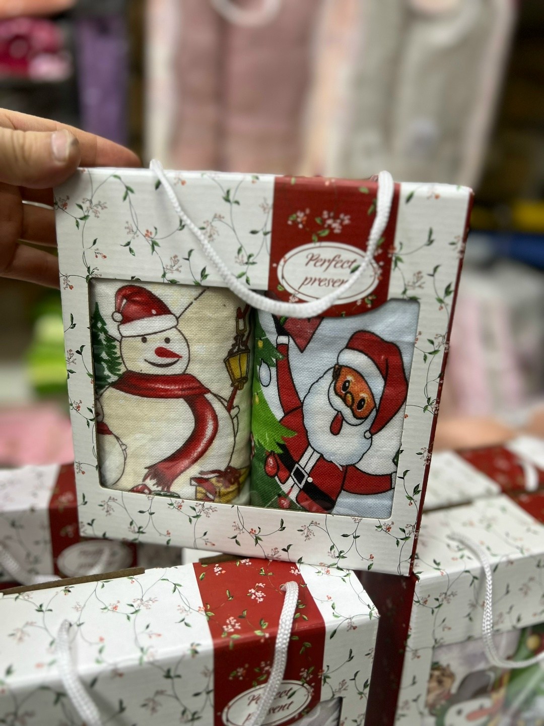 новогодний набор кухонных полотенец,подарочный набор полотенец на новый год,полотенца кухонные набор новогодние с символом,подарочные наборы полотенец,полотенца кухонные набор