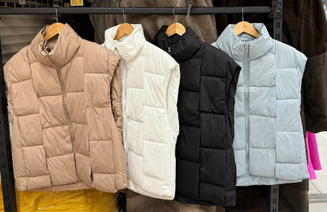 жилетка женская,женский жилет,теплый жилет,жилет,пуховой жилет