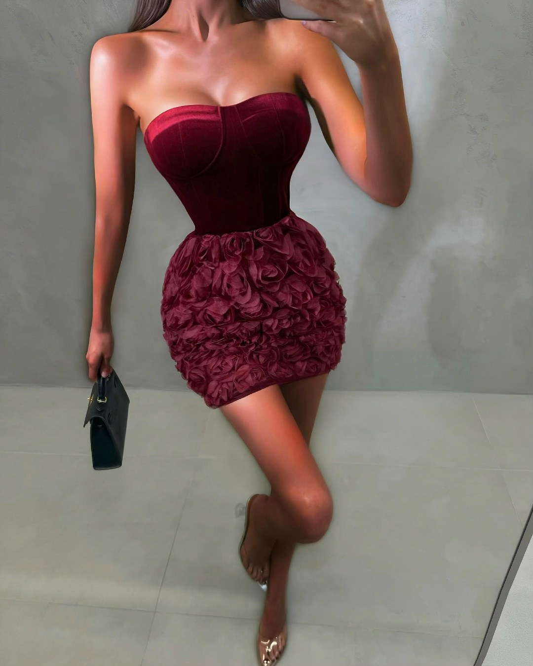 платье,красное 3d цветочное сексуальное элегантное платье без бретелек для выпускного вечера,короткое платье,красное платье женское,женское вечернее платье без бретелек