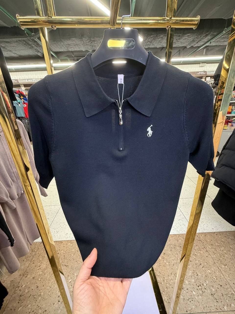 кофточка поло на замке,,сток одежда,поло ральф лорен женское