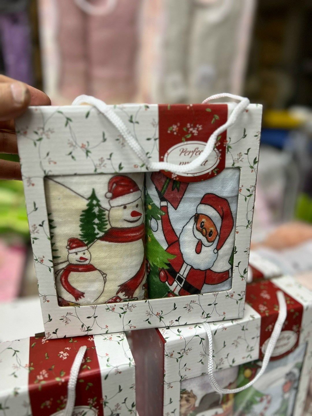 новогодний набор кухонных полотенец,подарочный набор полотенец на новый год,полотенца кухонные набор новогодние с символом,подарочные наборы полотенец,полотенца кухонные набор