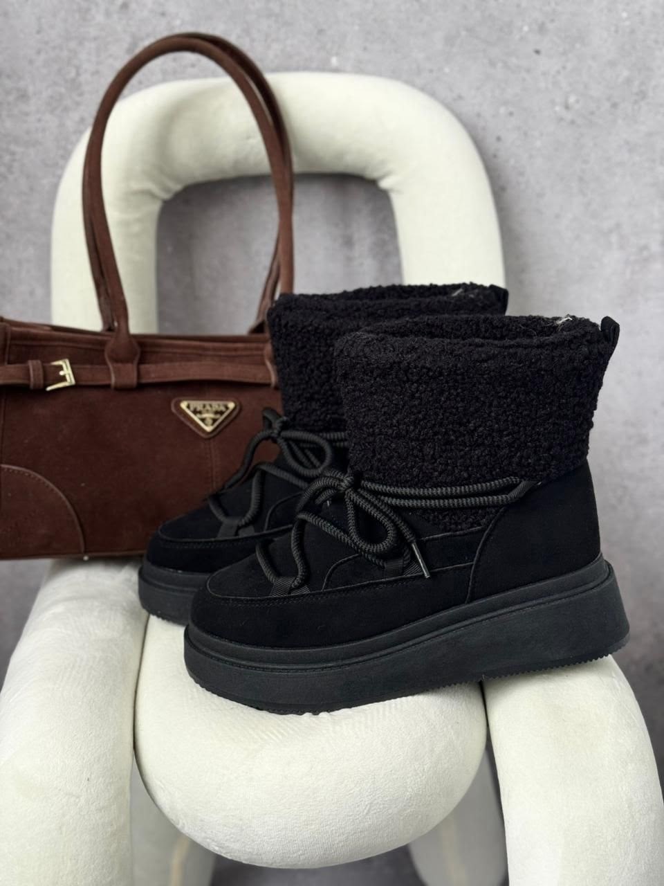 угги зимние на платформе,,женские угги,зимние женские угги,угги луноходы зимние из натуральной замши karida