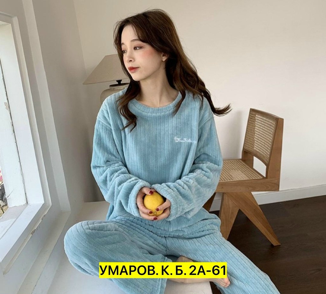 озон пижамы женские,домашняя одежда пижама,женский пижамный комплект с длинными рукавами,пижама плюшевая теплая со штанами,теплая пижама