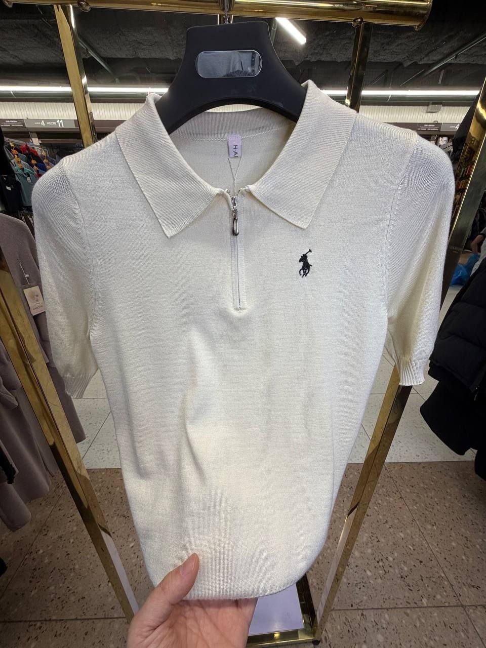 кофточка поло на замке,,сток одежда,поло ральф лорен женское