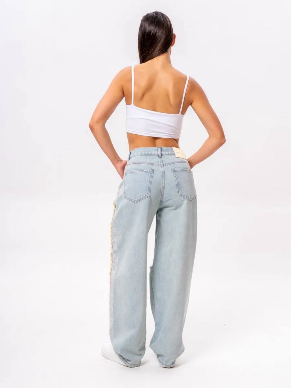 широкие джинсы y2k багги рваные stylers,джинсы женские,джинсы голубой,джинсы брюки,широкие джинсы