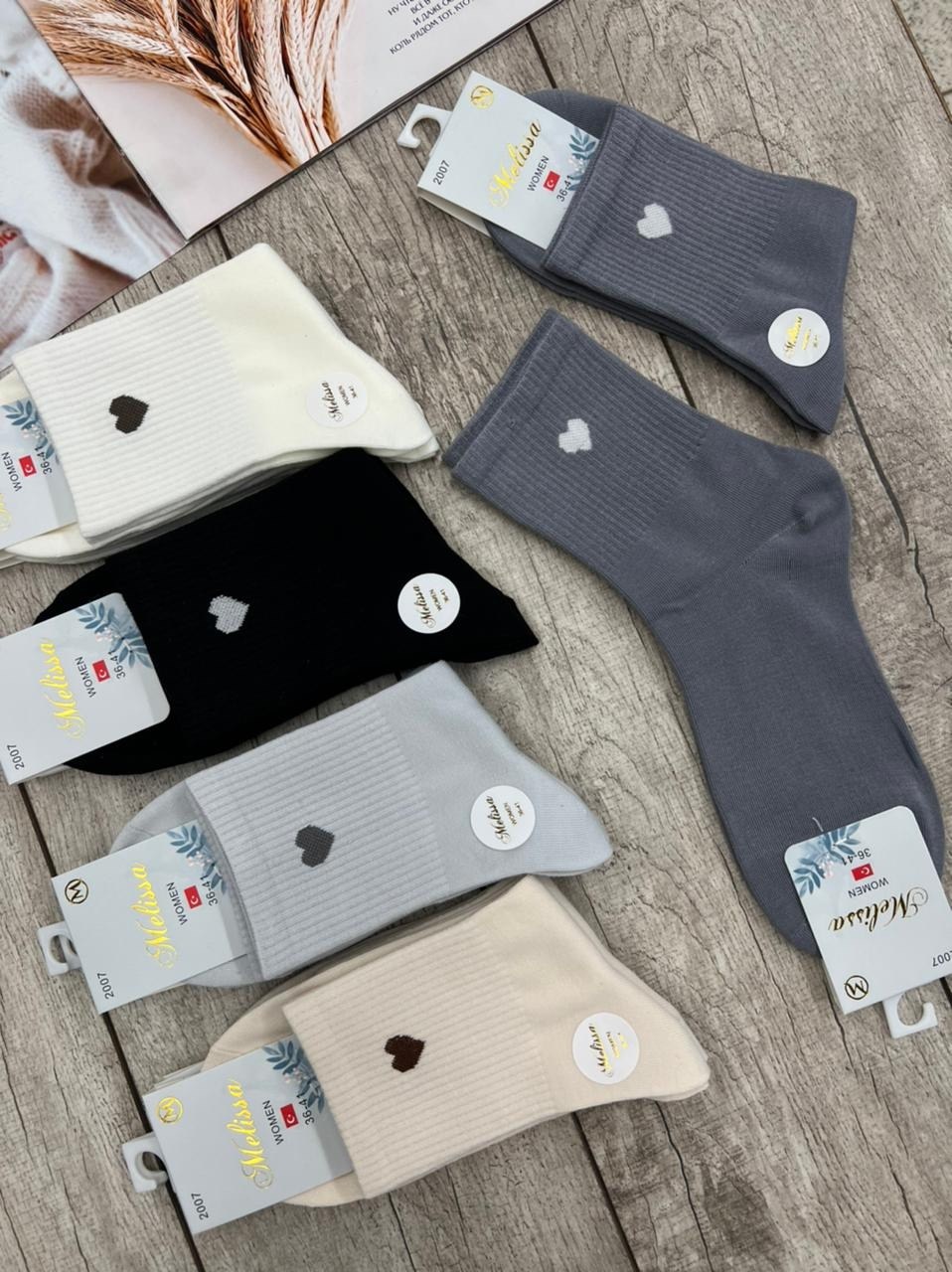 носки женские 10 пар,носки комплект 5 пар размер 36-41 сердечки,носки женские р. 36-41 арт. 1442343,женские носки,носки женские р. 37-41 (5 пар) арт. 1485372