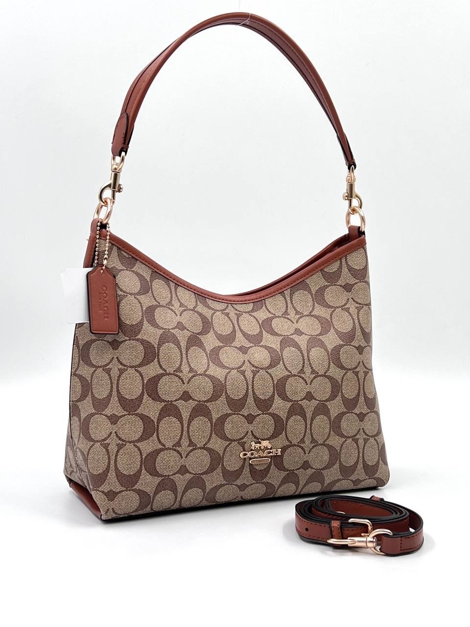 сумка женская coach,сумка coach,laurel coated canvas плечевая сумка кроссбоди большая женская сумка maple coach,сумка coach коричневая,coach сумка на плечо