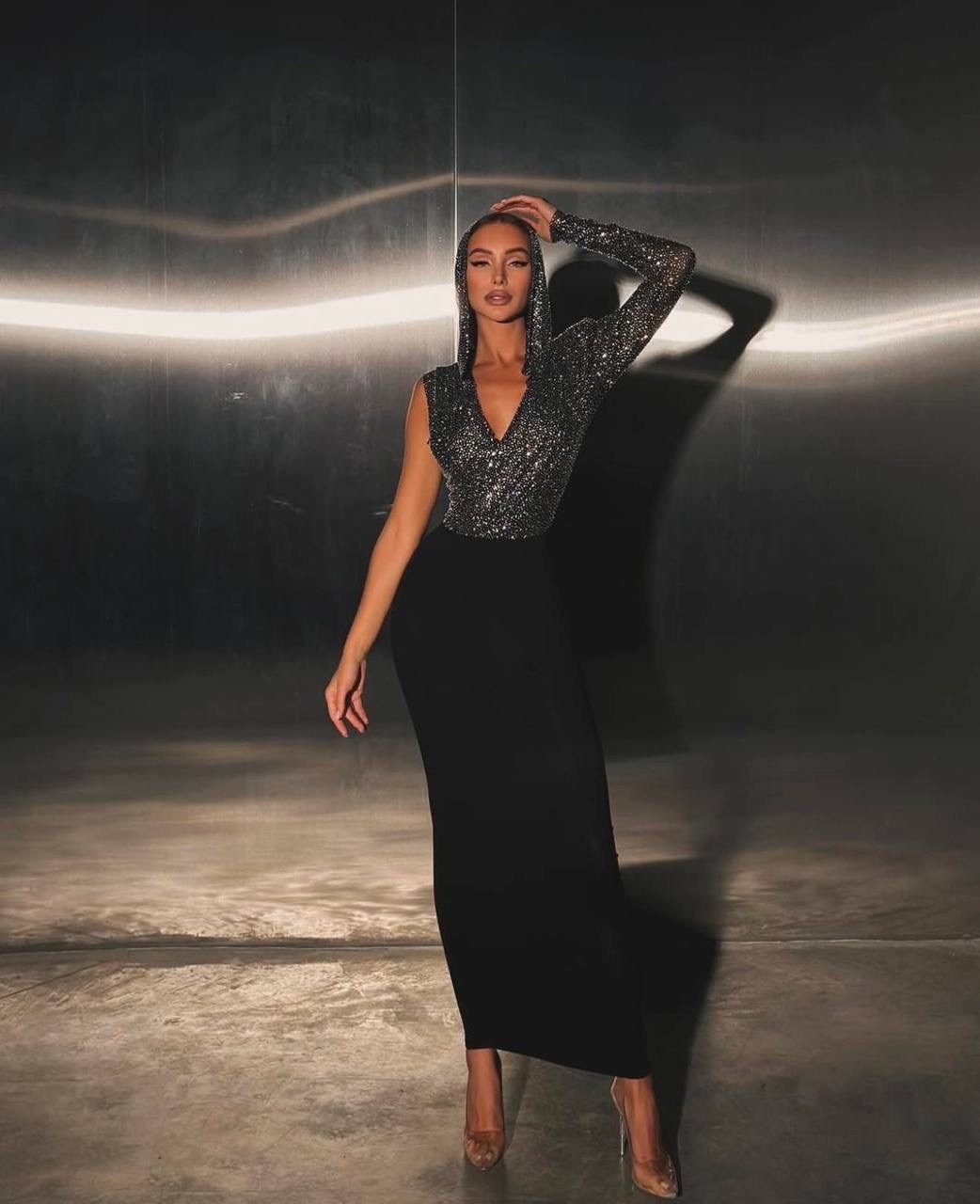 комбинезон с паетками вечерний,модная ,вечернее платье,блестящий комбинезон