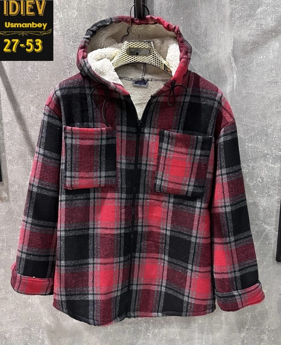 рубашка теплая в клетку с капюшоном,рубашка в клетку теплая,рубашка в клетку с мехом,рубашка с капюшоном в клетку,клетчатая рубашка с капюшоном