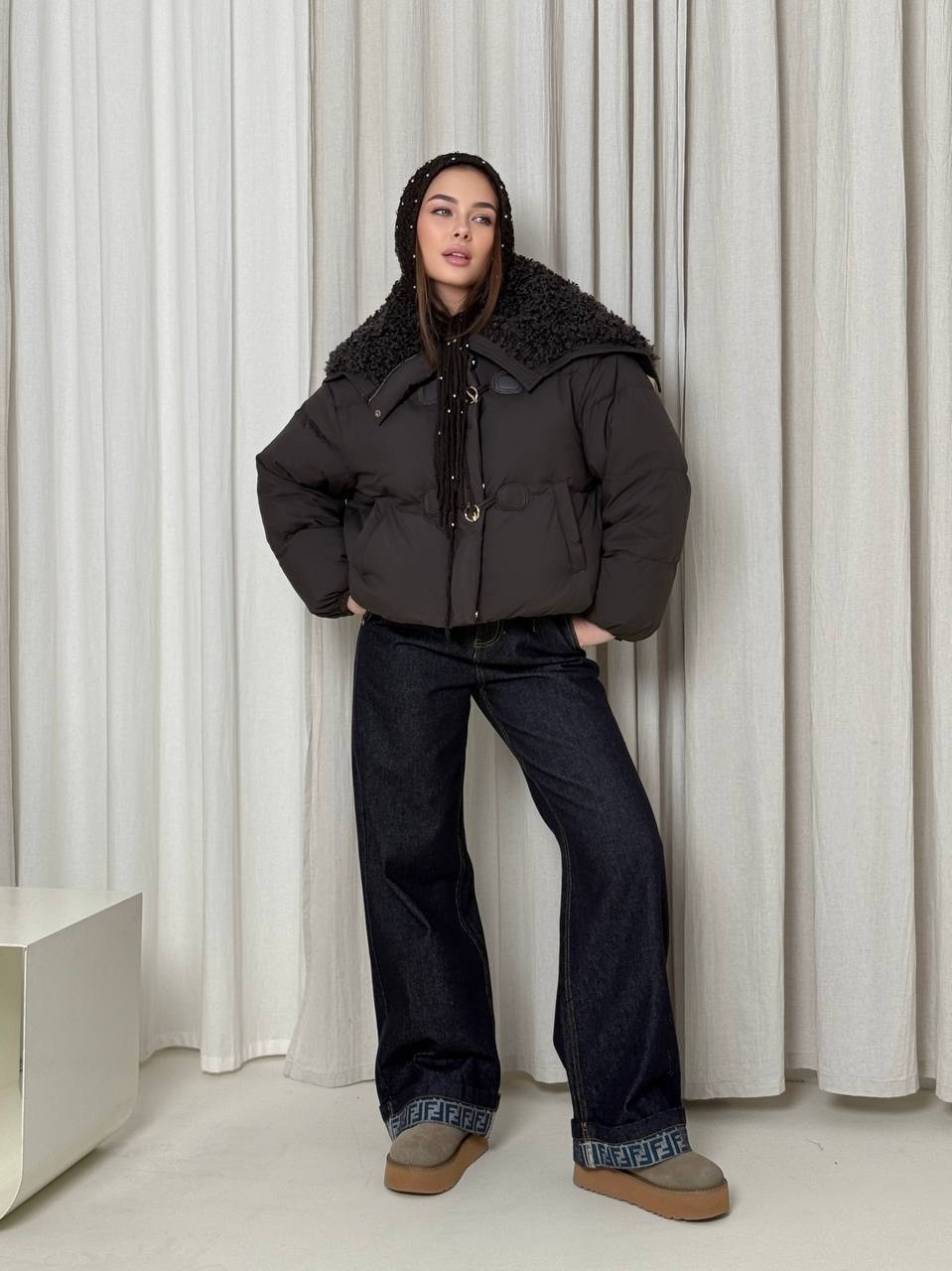 пуховик объемный,пуховик двусторонний,куртка женская,женский пуховик,куртка короткая