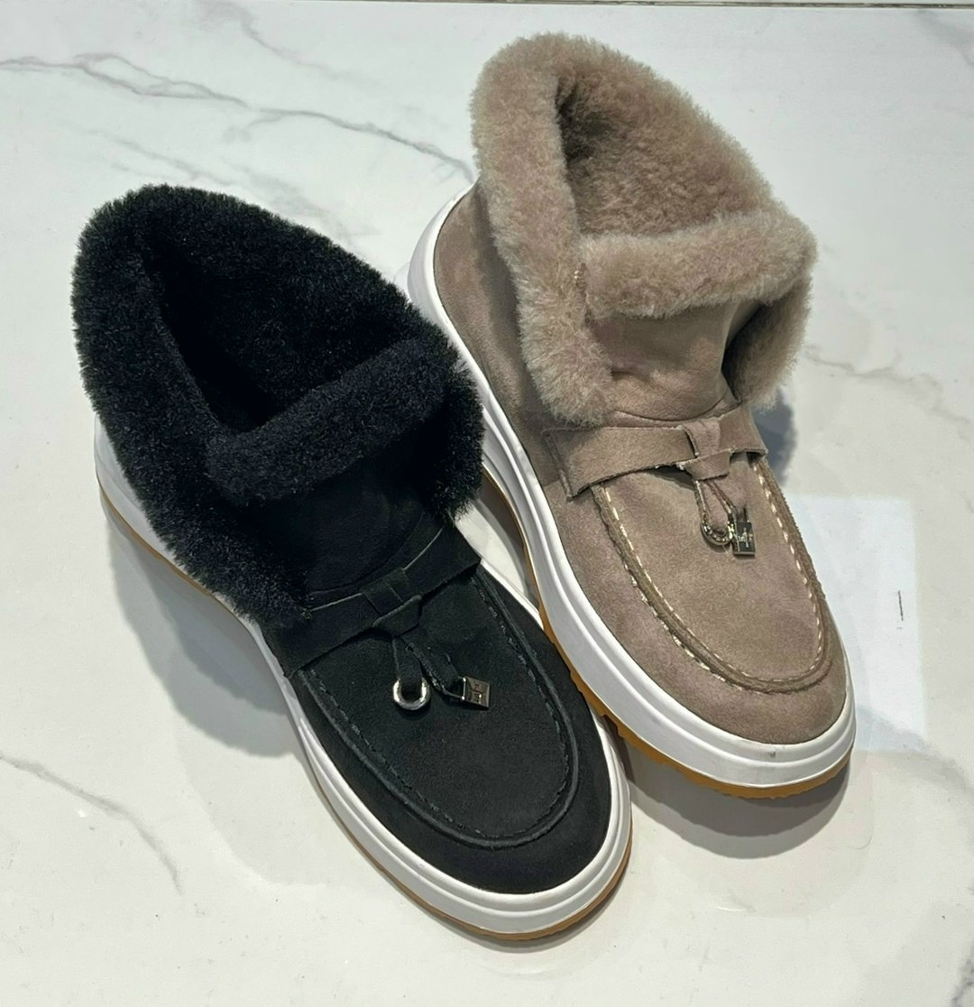 ,лоферы зимние короткие с мехом ciaociao store,зимняя женская ,ботинки из натуральной замши,угги замшевые короткие лоферы с мехом sopra footwear