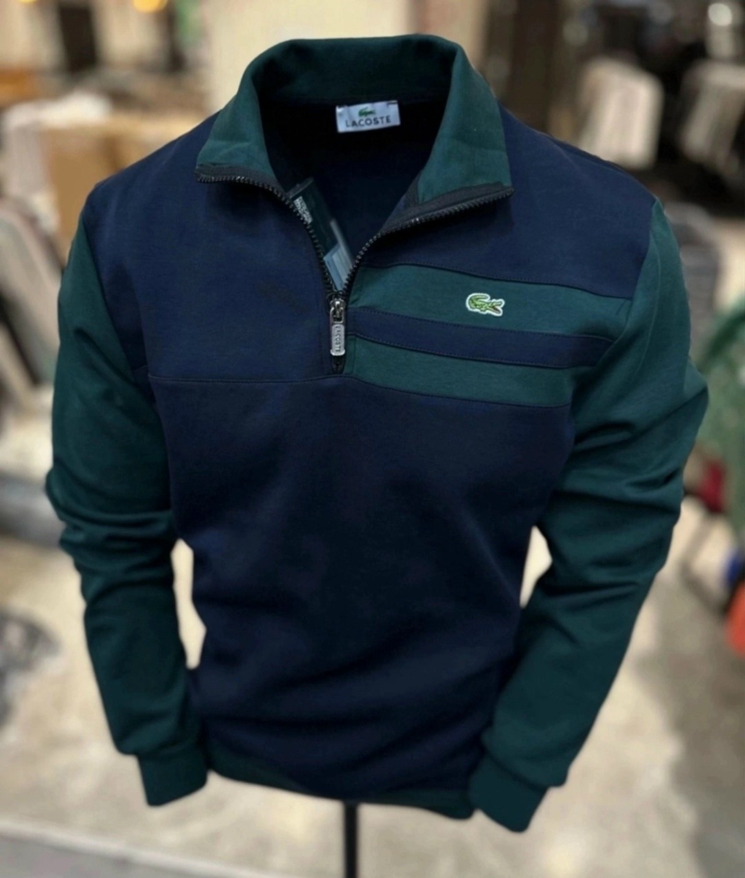 кофта мужская,кофта lacoste,мужская мода,кофта с воротником,свитшот lacoste