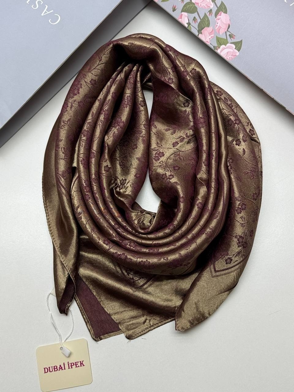 платок шелковый женский,платок шелковый однотонный 90х90см romasi,платки женские,платки шарф,шелковый платок