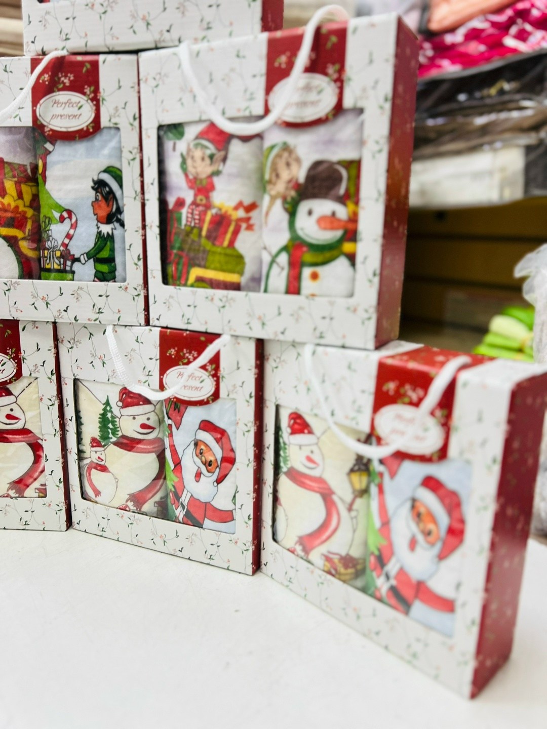 новогодний набор кухонных полотенец,подарочный набор полотенец на новый год,полотенца кухонные набор новогодние с символом,подарочные наборы полотенец,полотенца кухонные набор