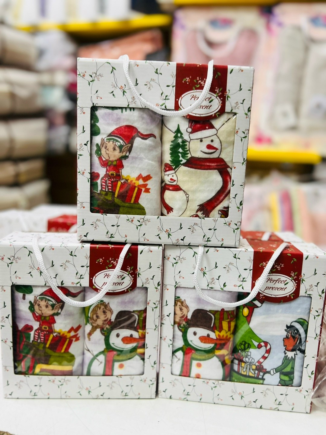 новогодний набор кухонных полотенец,подарочный набор полотенец на новый год,полотенца кухонные набор новогодние с символом,подарочные наборы полотенец,полотенца кухонные набор