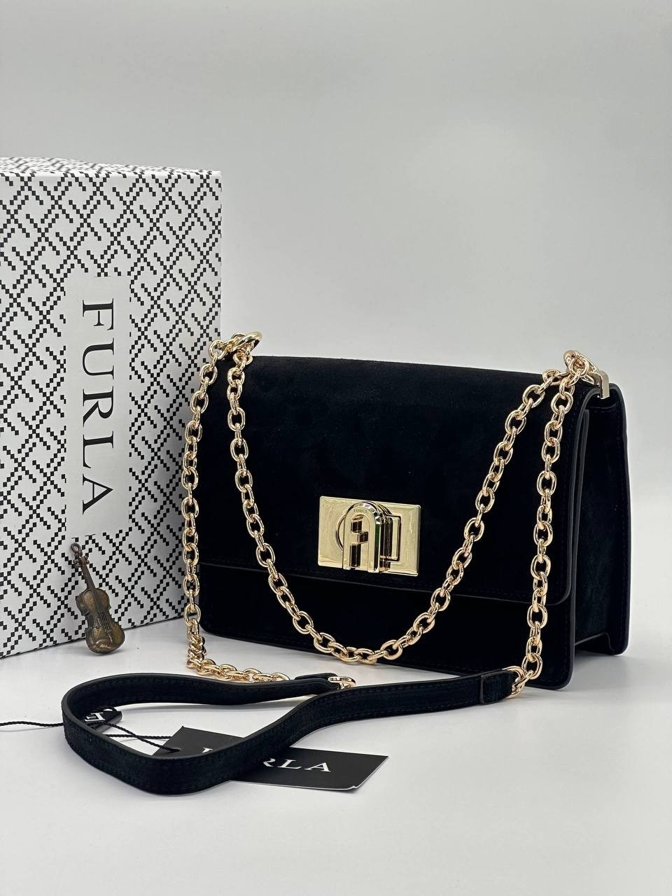 сумка furla,сумка через плечо 1927 furla черный,сумка через плечо furla,женская сумка furla,сумка фурла с клапаном