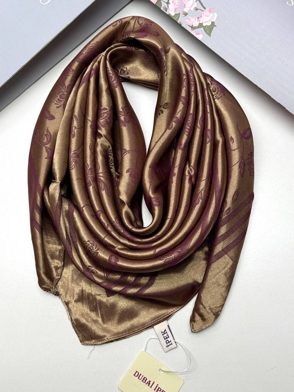 шелковый платок,платки женские,платок шелковый однотонный 90х90см romasi,платок шелковый однотонный,платок женский шелковый