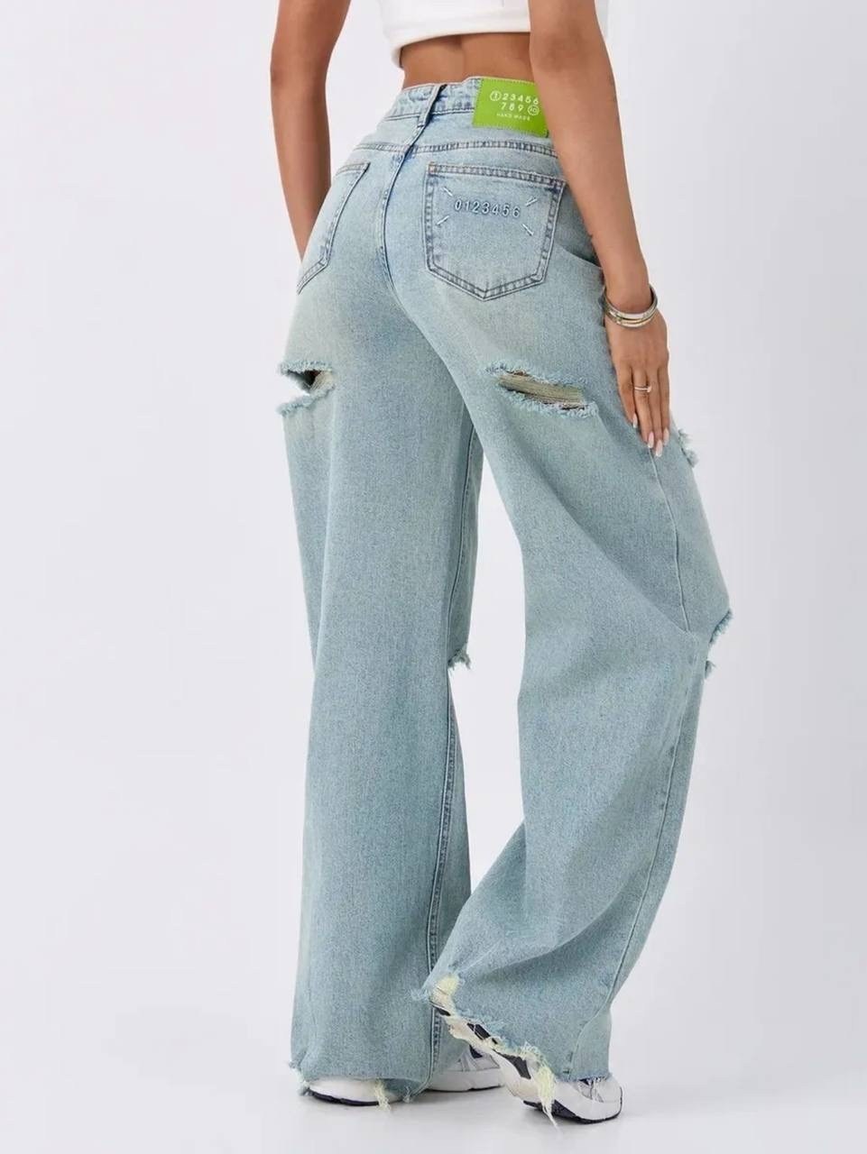 джинсы женские широкие,джинсы палаццо широкие,джинсы палаццо широкие с высокой посадкой,джинсы женские,джинсы палаццо женские 44-46