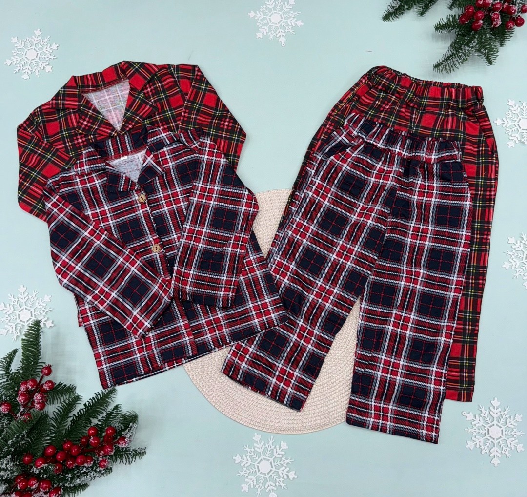 пижама в клетку,детская пижама клетка,комплект пижама,детская пижама в клетку красная,пижама детская в клетку брюки и рубашка рыжик