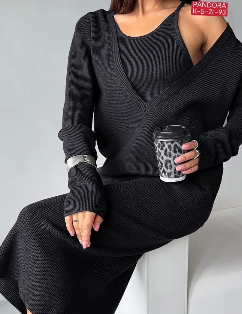 костюм вязаный двойка: свитер и платье masari,костюм вязаный двойка: свитер и платье masari 465062001,трикотажный костюм,трикотажный комплект сарафан + кофта,трикотажный костюм с юбкой