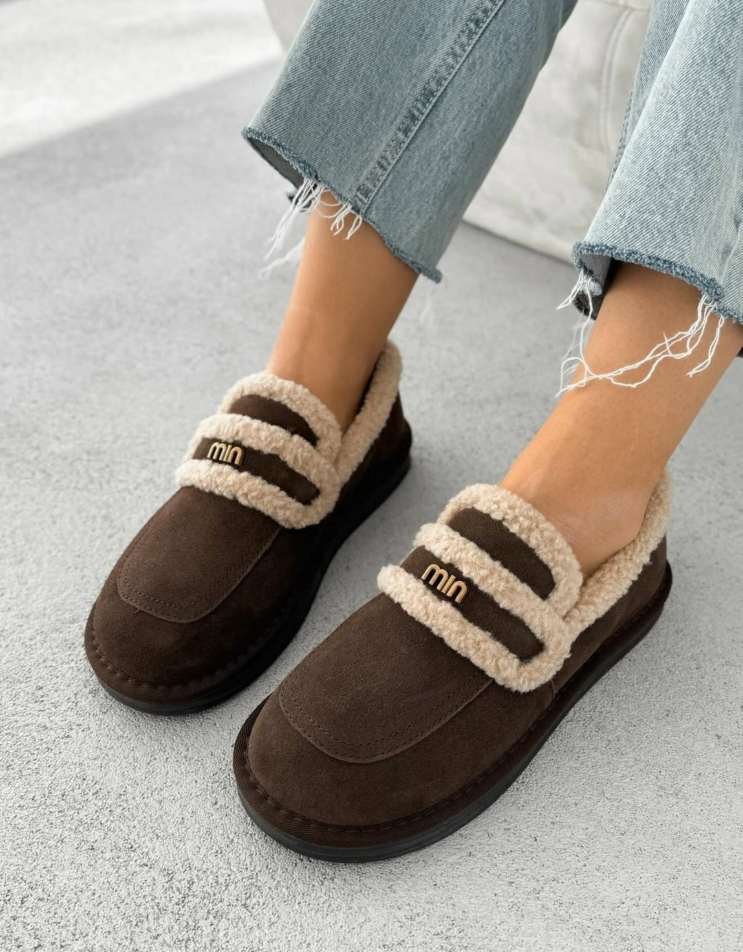 , женская,женская зимняя ,женские лоферы из искусственного меха,мягкие мокасины