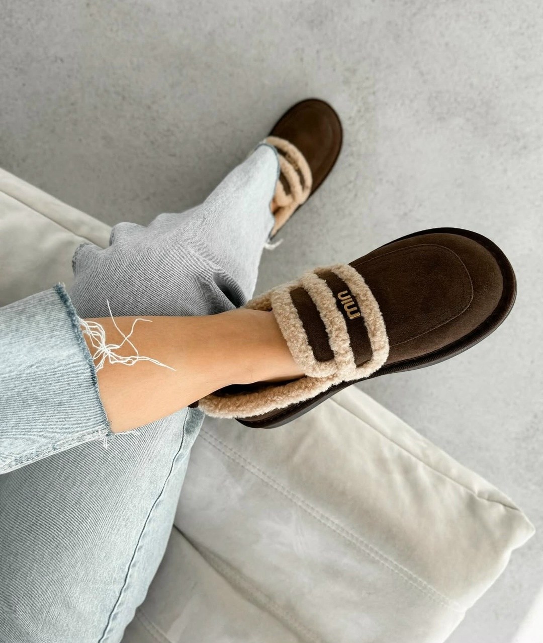 , женская,женская зимняя ,женские лоферы из искусственного меха,мягкие мокасины