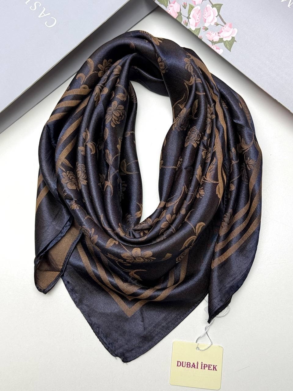 шелковый платок,платки женские,платок шелковый однотонный 90х90см romasi,платок шелковый однотонный,платок женский шелковый